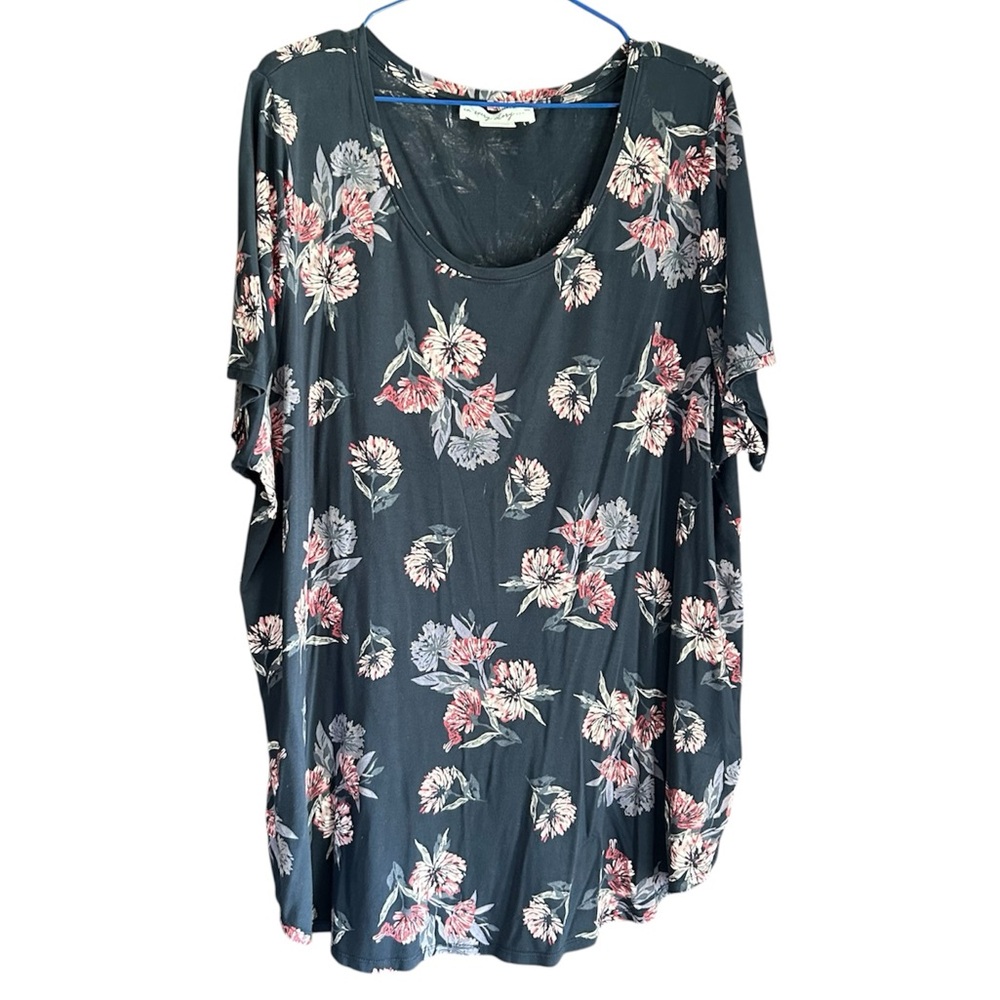 Floral Blue and Pink Women's Top by “In Every Story…